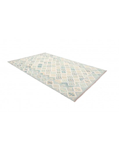 Tappeto Kilim Afghanistan bianco beige 200x297