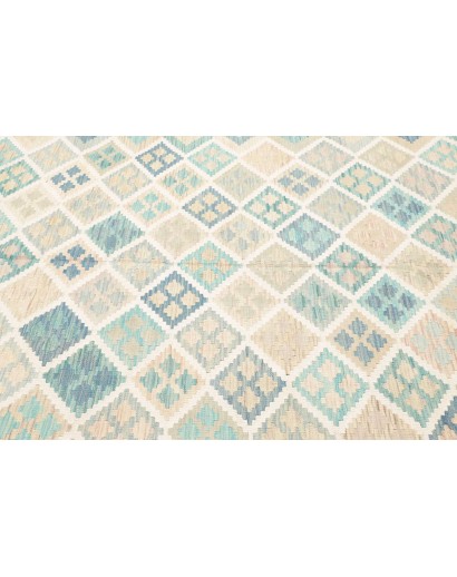 Tappeto Kilim Afghanistan bianco beige 200x297