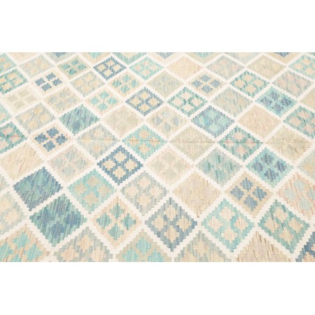 Tappeto Kilim Afghanistan bianco beige 200x297