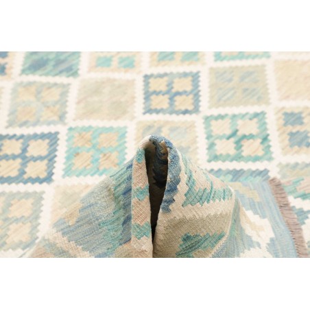 Tappeto Kilim Afghanistan bianco beige 200x297