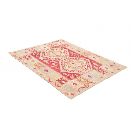 Tappeto Kilim Afghanistan giallo marrone 126x167