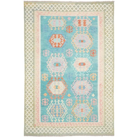 Tappeto Kilim Afghanistan beige bianco 203x297