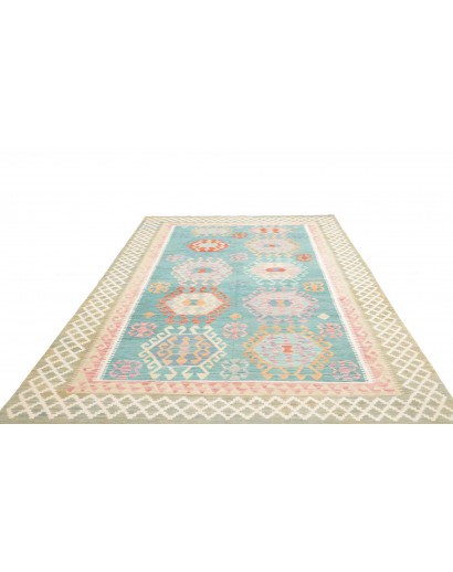 Tappeto Kilim Afghanistan beige bianco 203x297