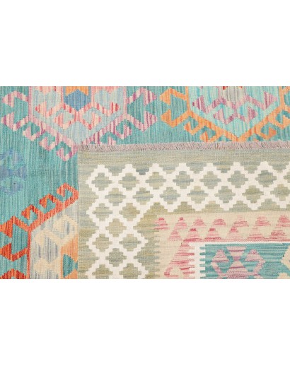 Tappeto Kilim Afghanistan beige bianco 203x297