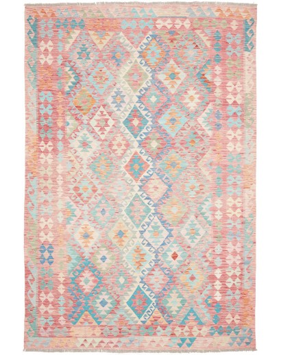 Tappeto Kilim Afghanistan beige giallo 200x294