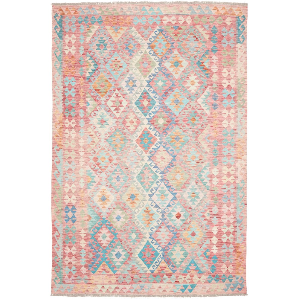 Tappeto Kilim Afghanistan beige giallo 200x294