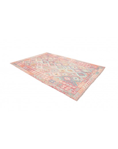 Tappeto Kilim Afghanistan beige giallo 200x294