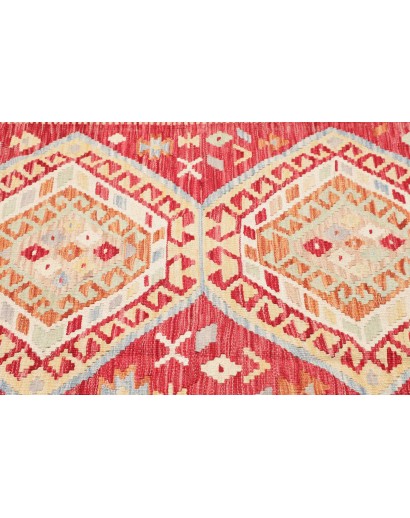 Tappeto Kilim Afghanistan giallo marrone 126x167