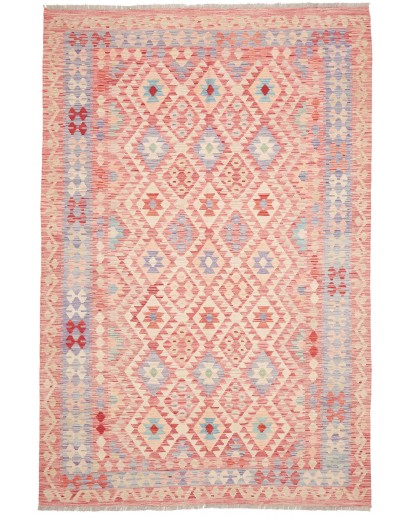 Tappeto Kilim Afghanistan marrone rosso 199x299