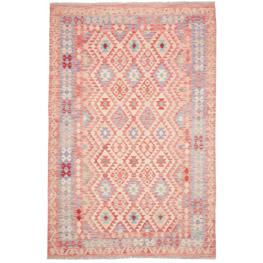 Tappeto Kilim Afghanistan marrone rosso 199x299