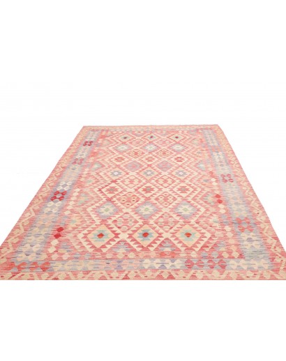 Tappeto Kilim Afghanistan marrone rosso 199x299