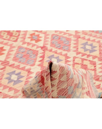 Tappeto Kilim Afghanistan marrone rosso 199x299
