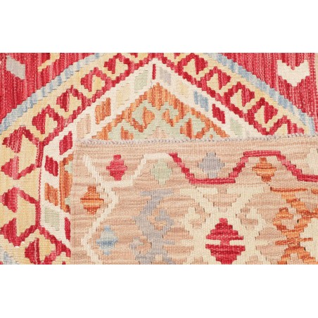 Tappeto Kilim Afghanistan giallo marrone 126x167