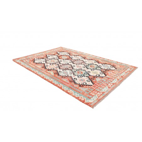 Tappeto Kilim Afghanistan bianco verde 203x292