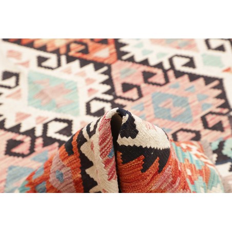 Tappeto Kilim Afghanistan bianco verde 203x292