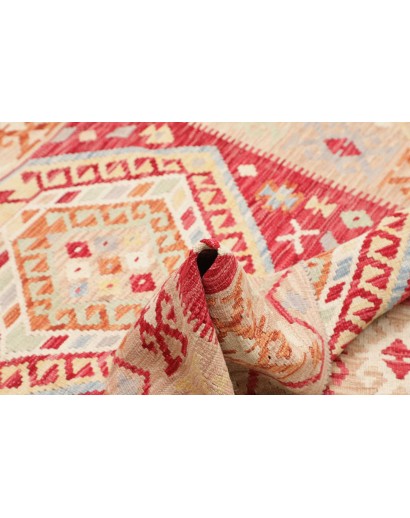 Tappeto Kilim Afghanistan giallo marrone 126x167