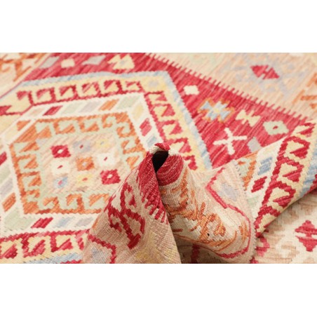 Tappeto Kilim Afghanistan giallo marrone 126x167