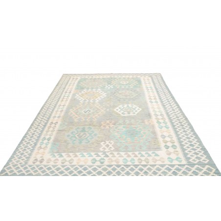 Tappeto Kilim Afghanistan bianco 202x297