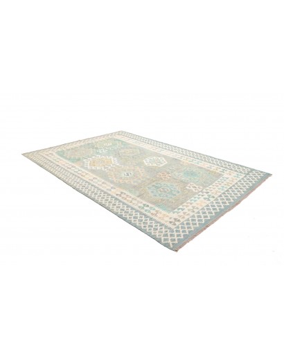 Tappeto Kilim Afghanistan bianco 202x297