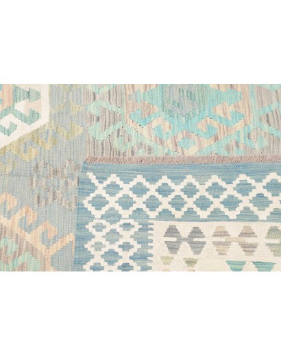 Tappeto Kilim Afghanistan bianco 202x297