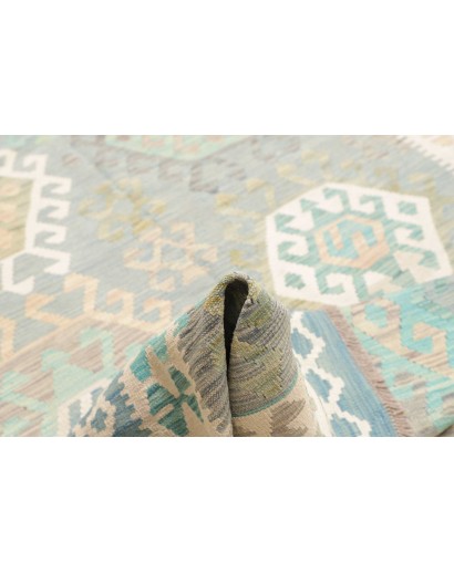 Tappeto Kilim Afghanistan bianco 202x297