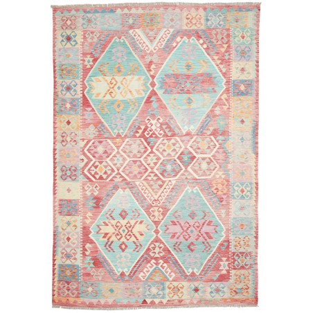 Tappeto Kilim Afghanistan beige giallo 200x292