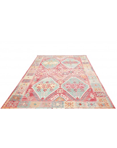 Tappeto Kilim Afghanistan beige giallo 200x292