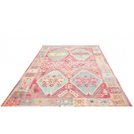 Tappeto Kilim Afghanistan beige giallo 200x292