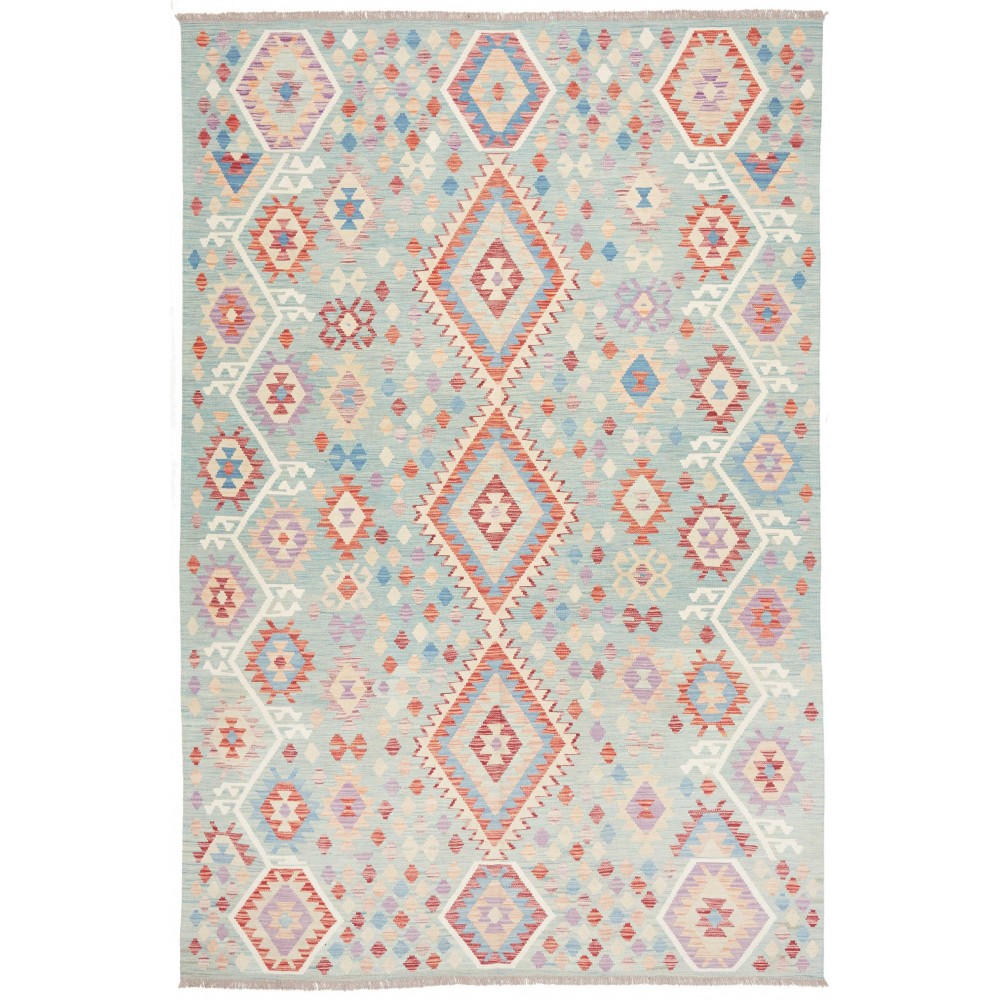 Tappeto Kilim Afghanistan beige marrone 199x300