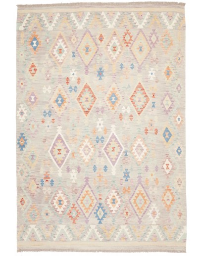 Tappeto Kilim Afghanistan bianco 203x294