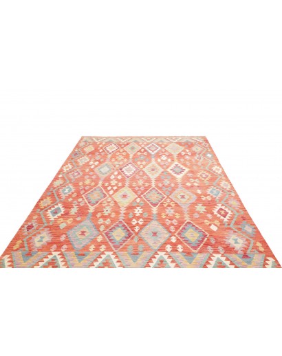 Tappeto Kilim Afghanistan beige rosso 201x298