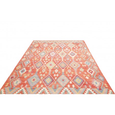 Tappeto Kilim Afghanistan beige rosso 201x298