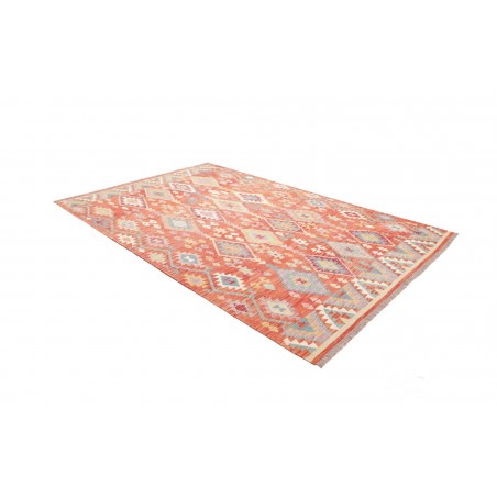 Tappeto Kilim Afghanistan beige rosso 201x298