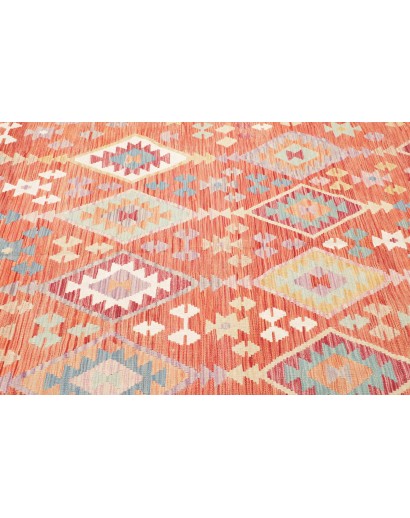 Tappeto Kilim Afghanistan beige rosso 201x298