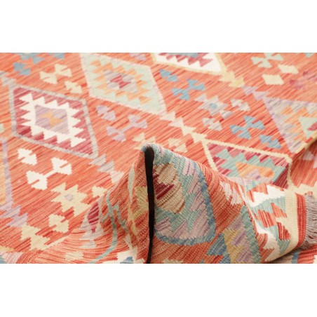 Tappeto Kilim Afghanistan beige rosso 201x298