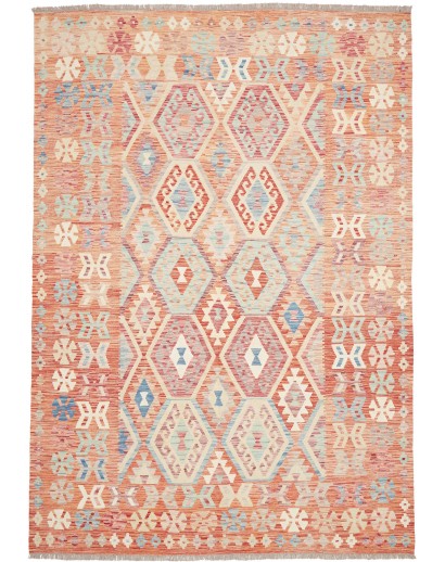 Tappeto Kilim Afghanistan beige marrone 205x292