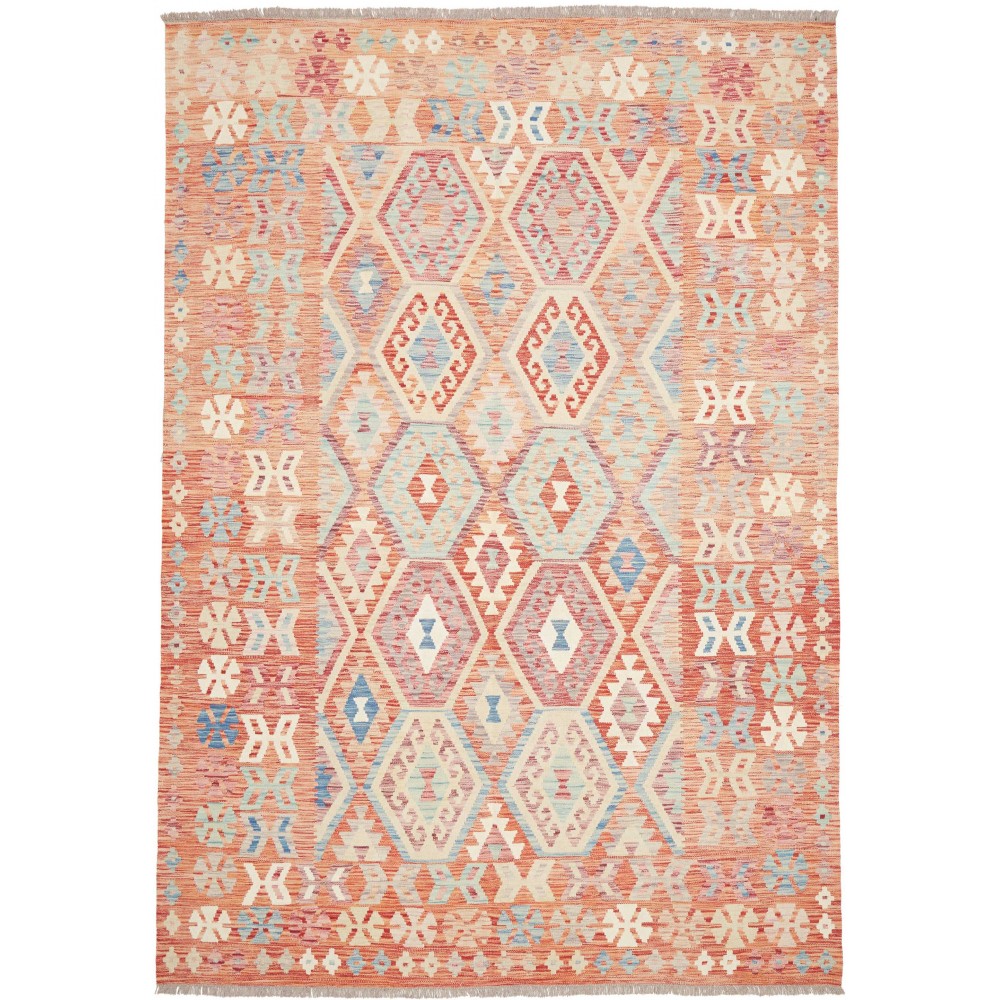 Tappeto Kilim Afghanistan beige marrone 205x292