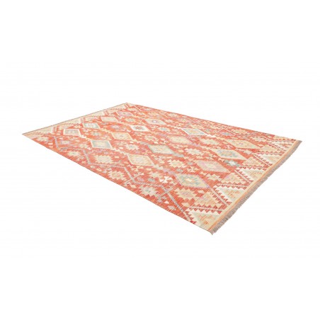 Tappeto Kilim Afghanistan marrone arancione 199x294