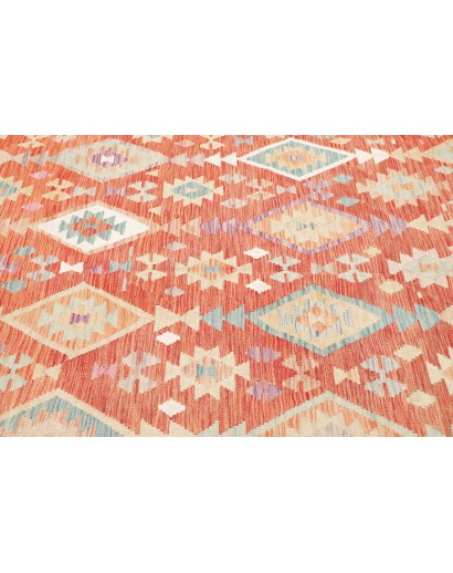 Tappeto Kilim Afghanistan marrone arancione 199x294