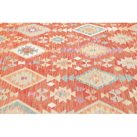 Tappeto Kilim Afghanistan marrone arancione 199x294