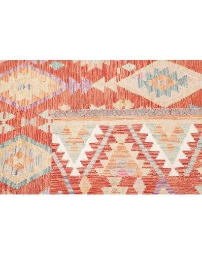 Tappeto Kilim Afghanistan marrone arancione 199x294