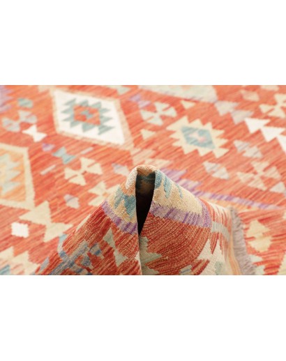 Tappeto Kilim Afghanistan marrone arancione 199x294