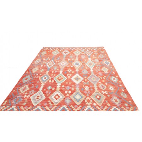 Tappeto Kilim Afghanistan marrone bianco 204x305
