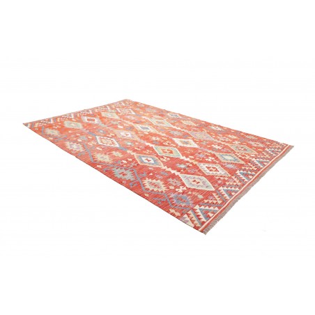 Tappeto Kilim Afghanistan marrone bianco 204x305