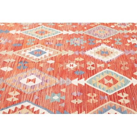 Tappeto Kilim Afghanistan marrone bianco 204x305