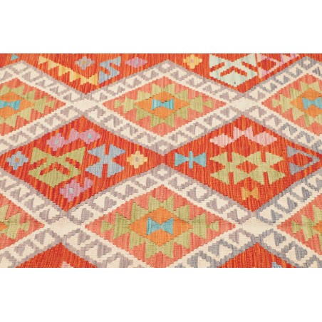 Tappeto Kilim Afghanistan marrone arancione 119x191