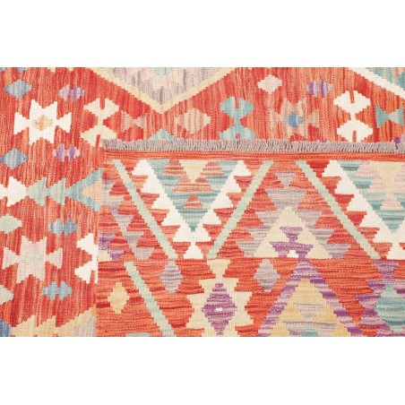Tappeto Kilim Afghanistan marrone rosso 203x298