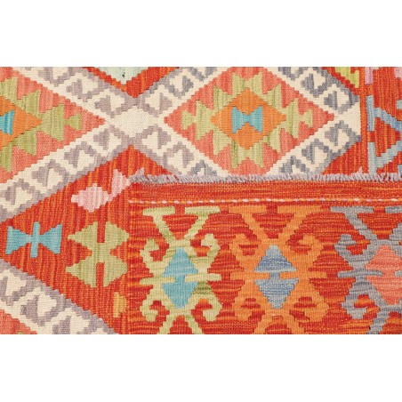 Tappeto Kilim Afghanistan marrone arancione 119x191