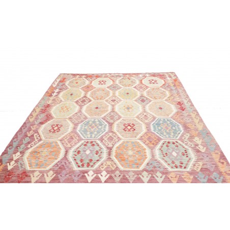 Tappeto Kilim Afghanistan bianco marrone 210x296