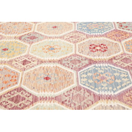 Tappeto Kilim Afghanistan bianco marrone 210x296